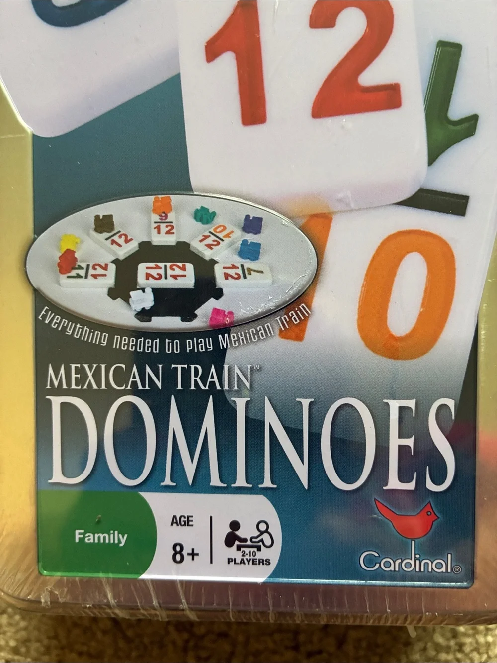 Cardinal Classic Games Mexican Train Dominoes Family Game